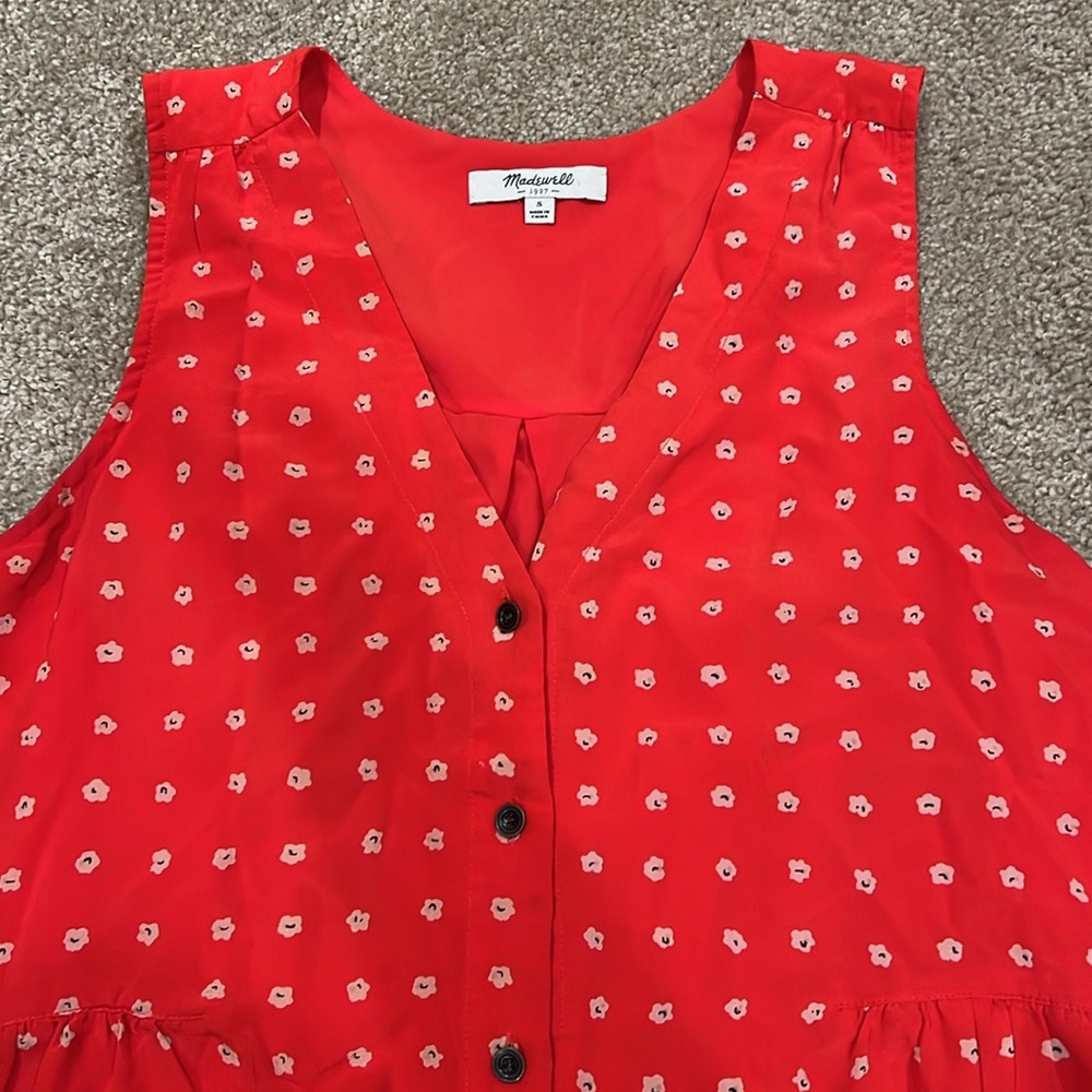 Madewell Silk Flower Dress